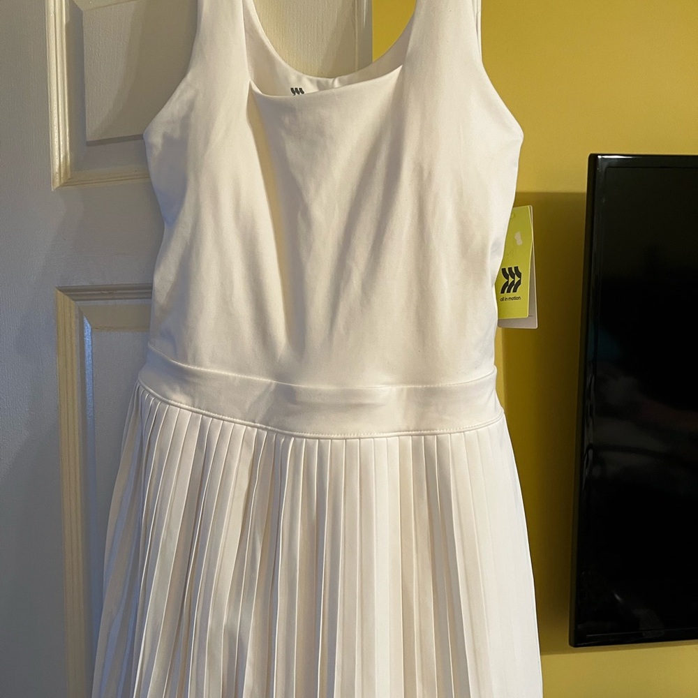 All In Motion - Women's Pleated Active Dress - All In Motion white NWT size M